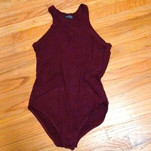 Urban Look bodysuit S M maroon Very soft material Excellent condition